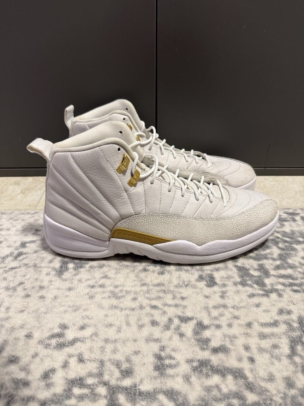 Air Jordan 12 Retro OVO White Gold Sample Size 13.5 Drake Promo Rare